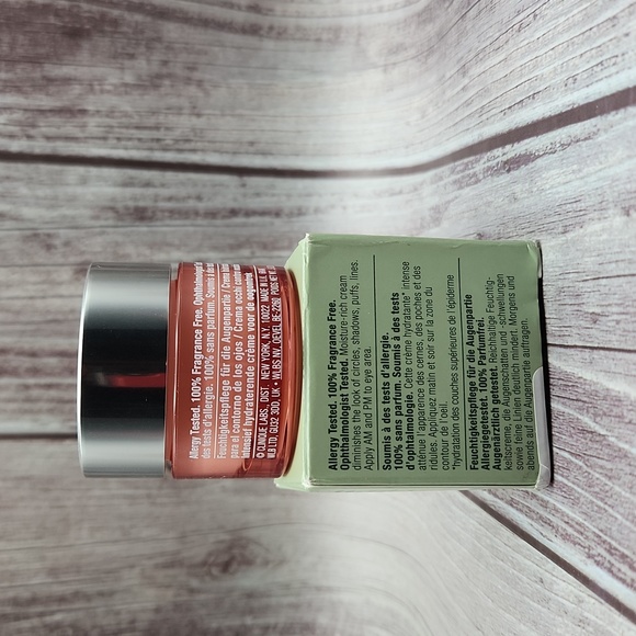 NIB FULL SIZE CLINIQUE ALL ABOUT EYES RICH EYE CREAM 15 ML .5 OZ** - Picture 2 of 4